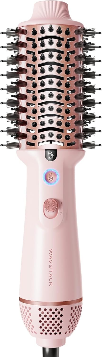 Wavytalk Dual Voltage Hair Dryer Brush for Travel Styling