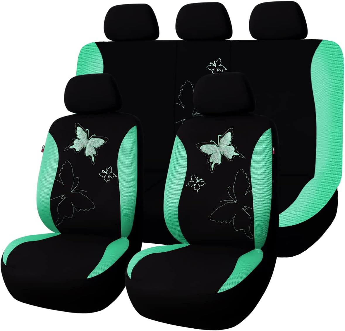 Flying Banner Butterfly Car Seat Covers Full Set for Women