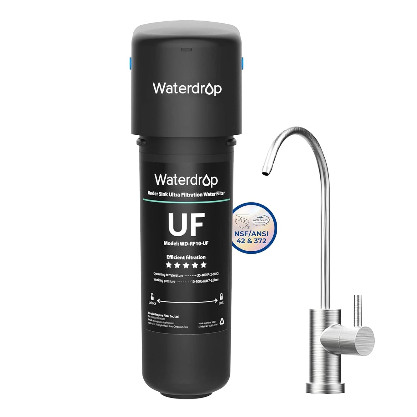 Waterdrop 10UB-UF Ultra Filtration Under Sink Water Filter System