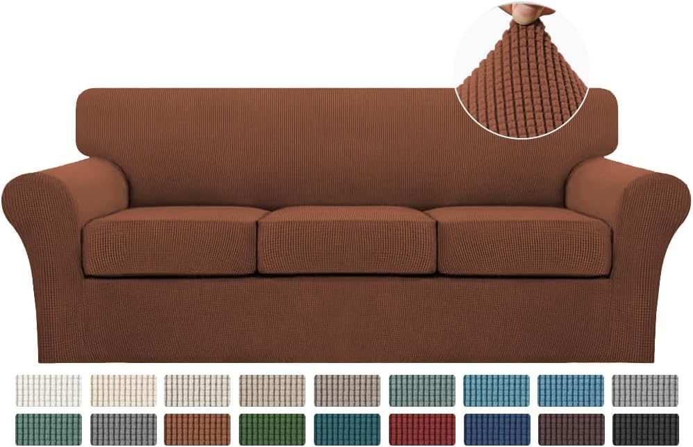 Turquoize 4 Piece Sofa Covers for 3 Cushion Couch Slipcover