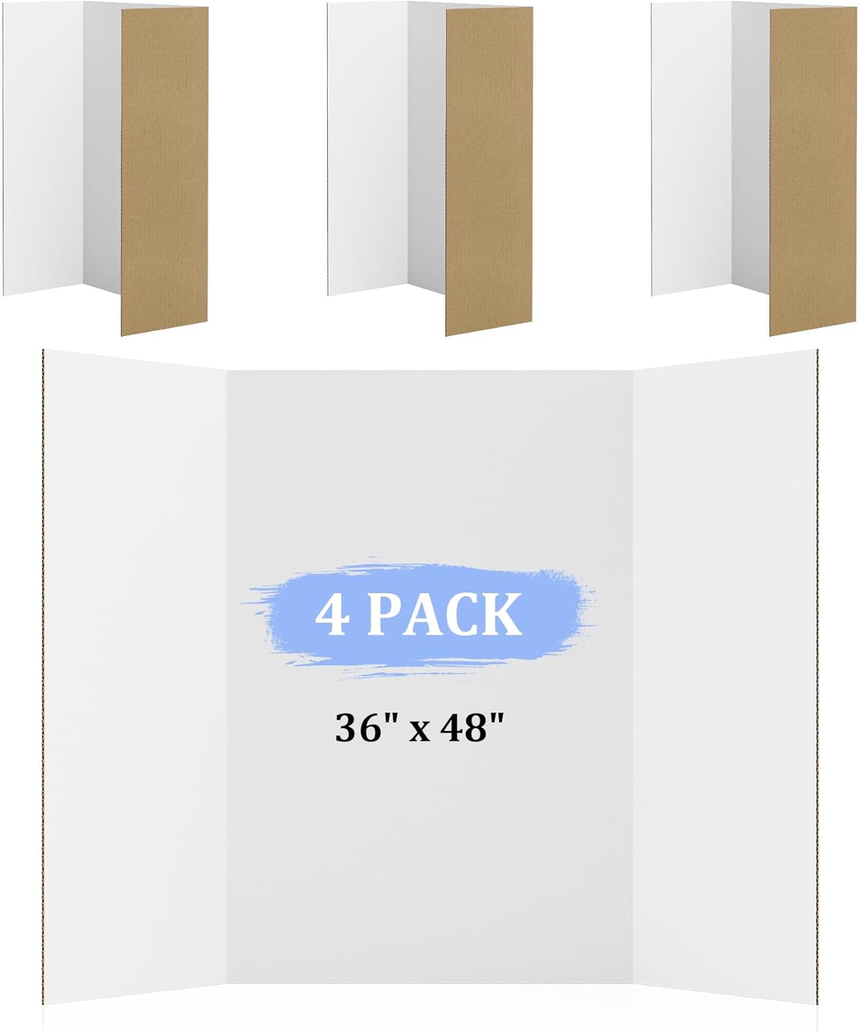 Large Trifold Poster Board for Presentations and Displays