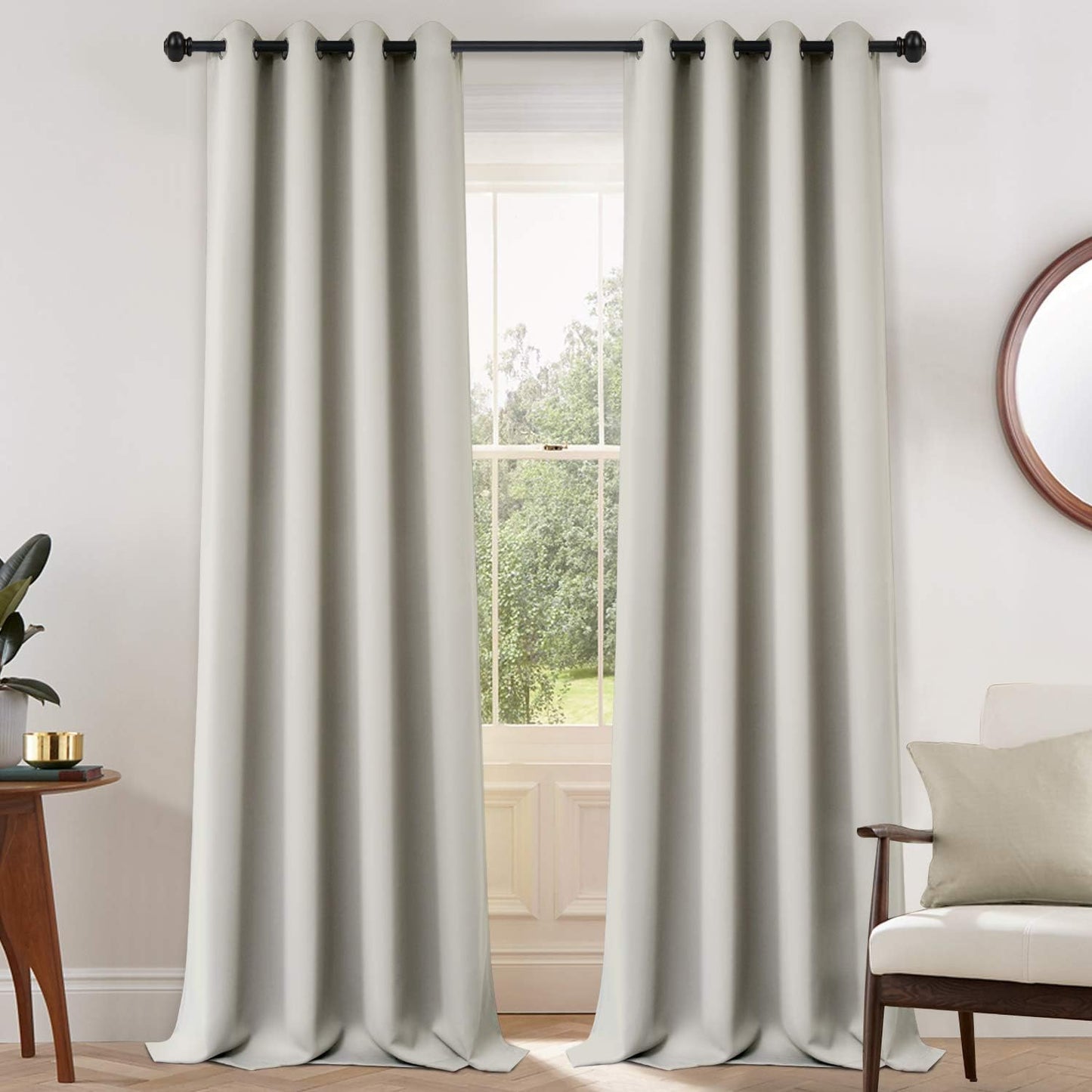 Yakamok Blackout Curtains for Bedroom and Living Room Decor