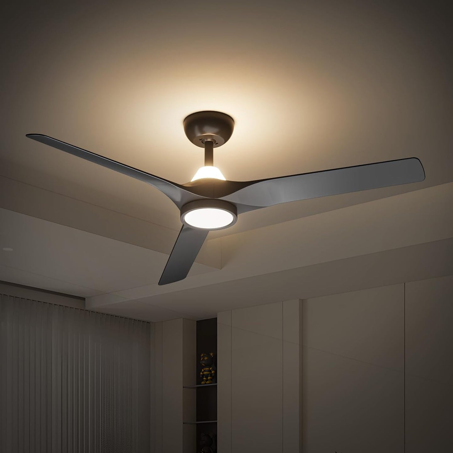 Modern Ceiling Fan with Lights and Remote for Any Space