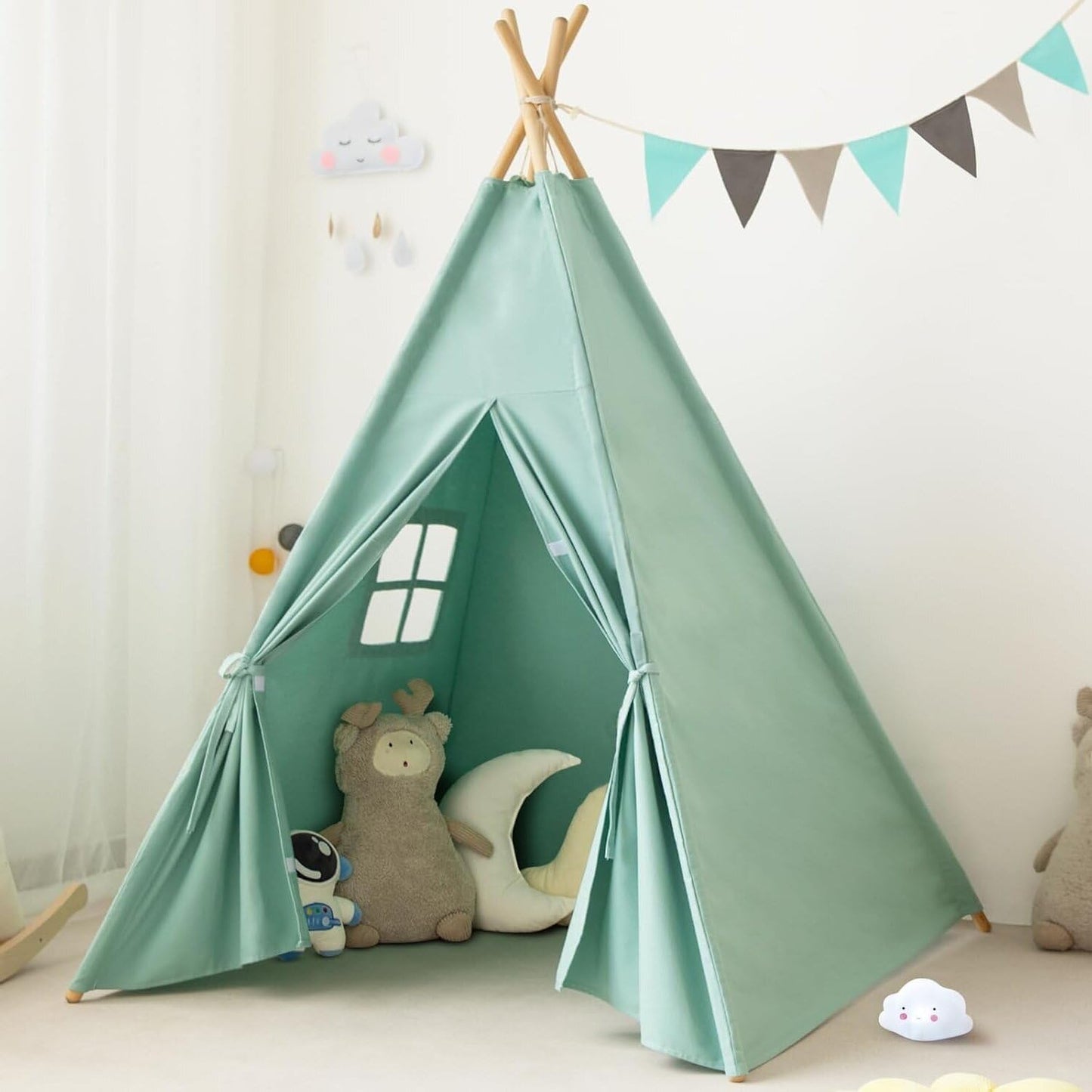 Portable Kids Teepee Tent - Indoor Outdoor Fun!