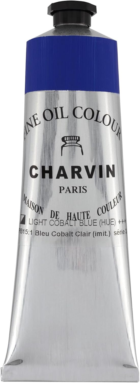 Charvin Professional Artist Quality Oil Paints in Cobalt Blue Light