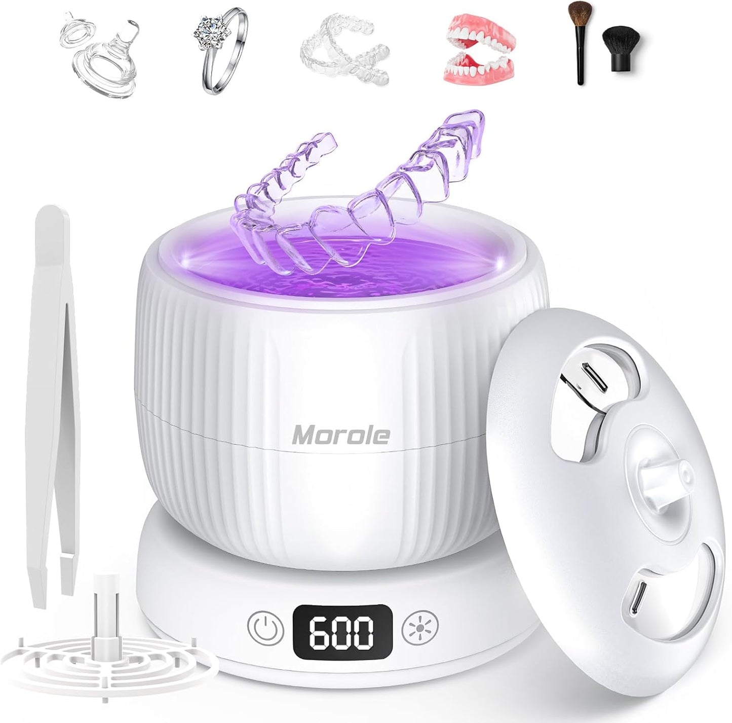 2025 Upgraded Ultrasonic Retainer Cleaner for Braces and Jewelry