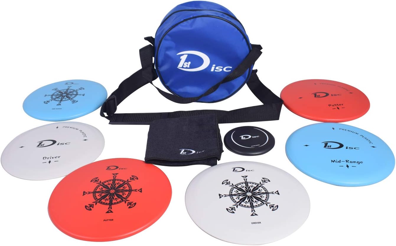 Ultimate Disc Golf Starter Kit - 7 Discs, Bag & More