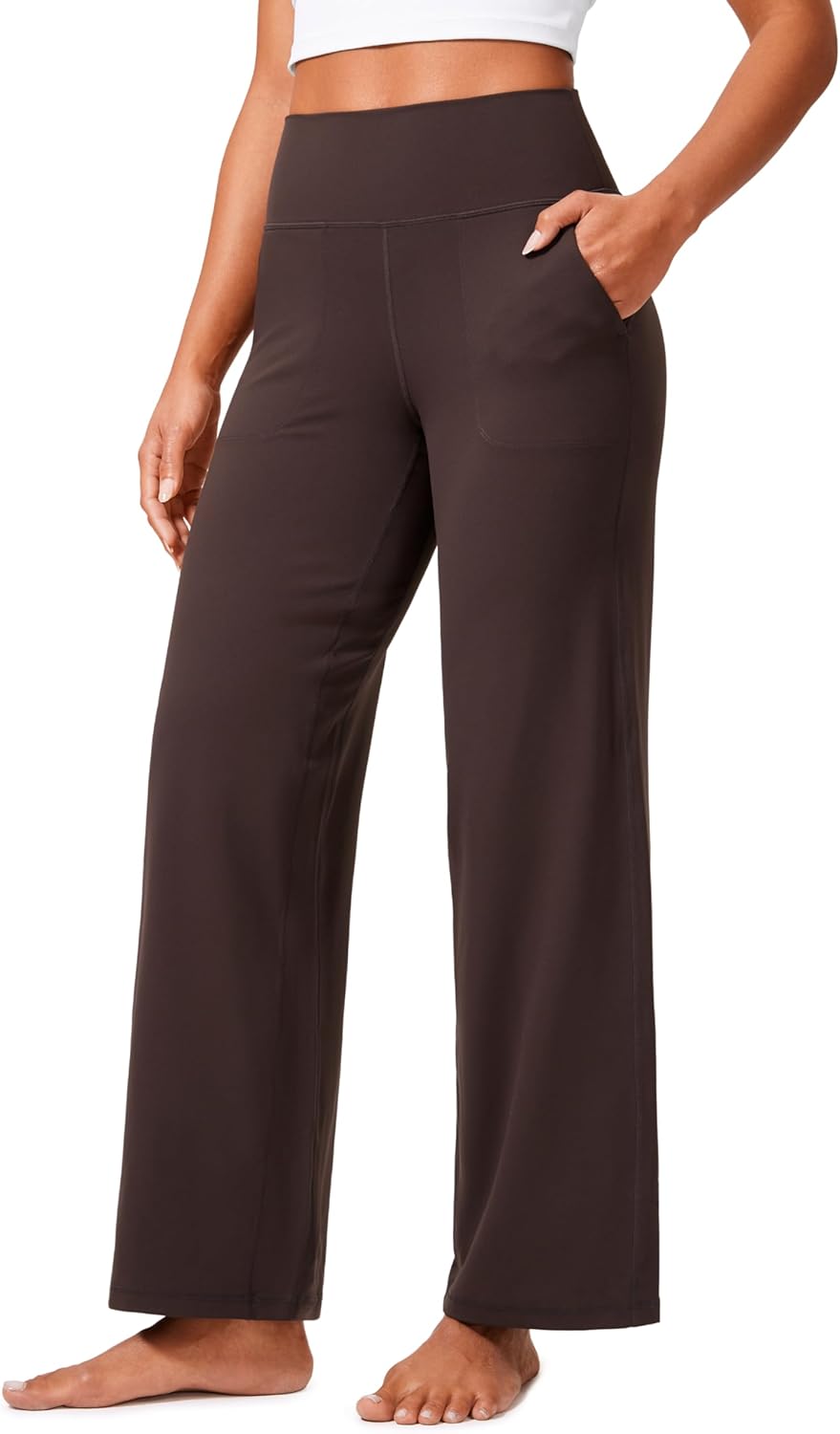 CRZ YOGA Womens Butterlift High Waisted Wide Leg Pants Review