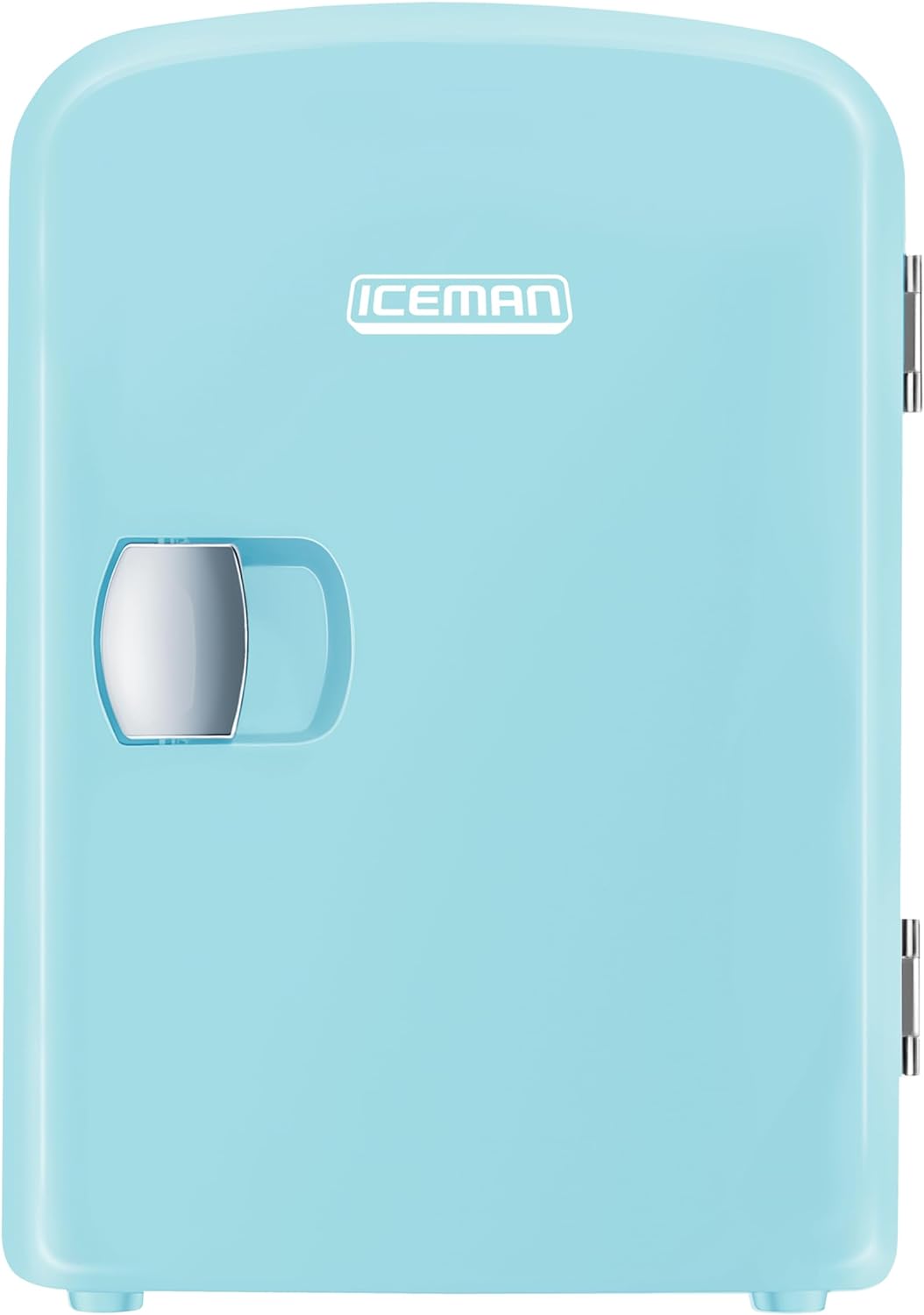 Chefman Iceman Mini Portable Blue Personal Fridge for Travel