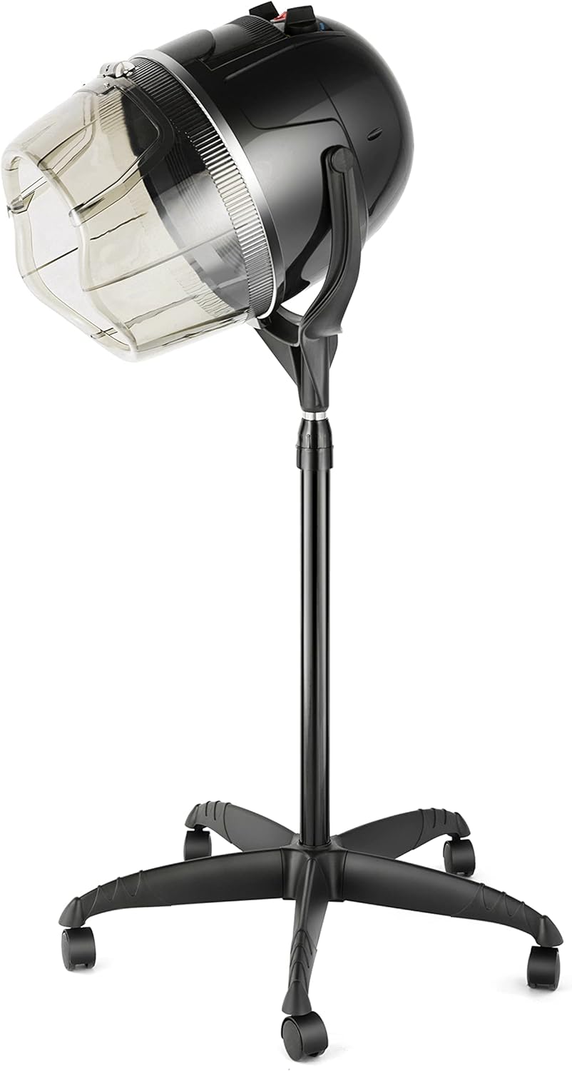 Salon-Quality Portable Hooded Hair Dryer
