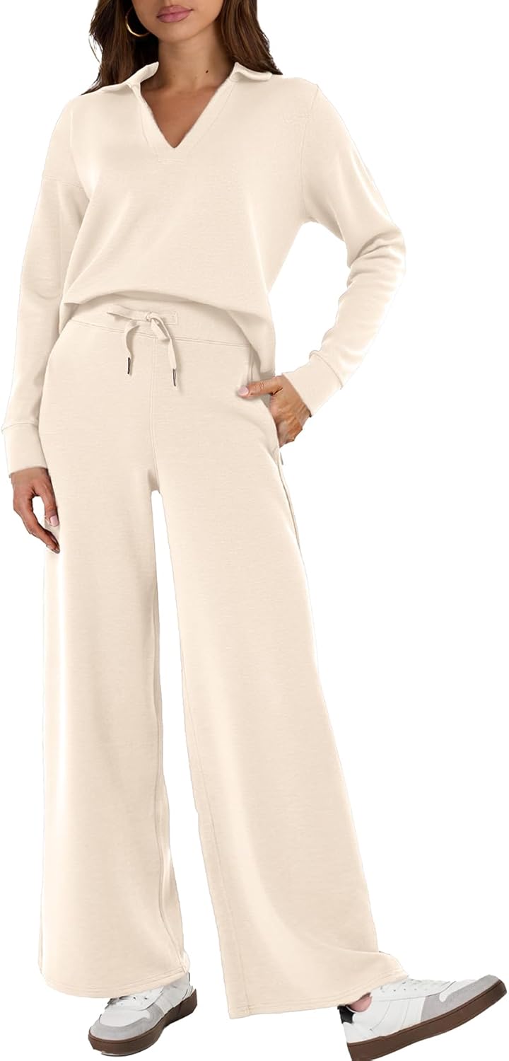 Glamaker Women's 2 Piece Sets Casual Long Sleeve Sweatsuits