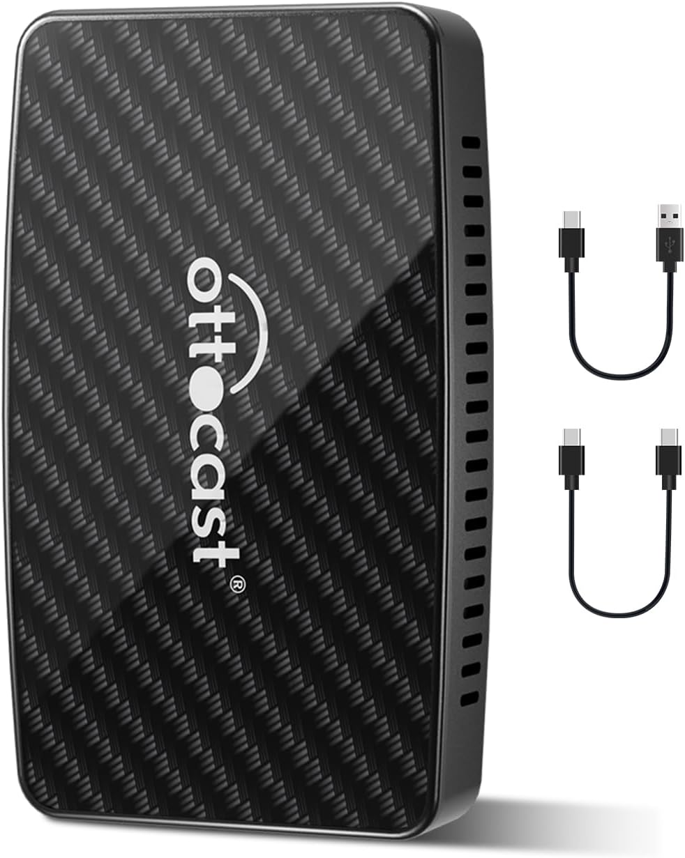 OTTOCAST Play2Video Pro: 3-in-1 Wireless CarPlay & Android Auto Adapter