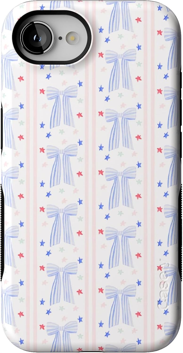 Casely iPhone 16e Case with Summer Bows Design for Protection