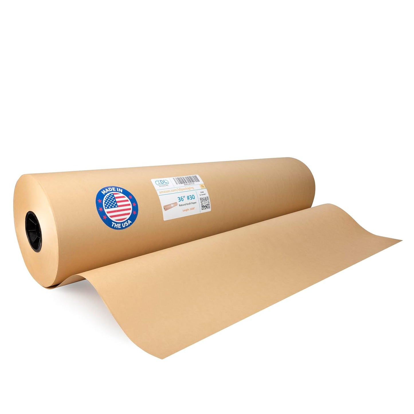 Large Brown Kraft Paper Roll 36in x 1200ft for Crafting