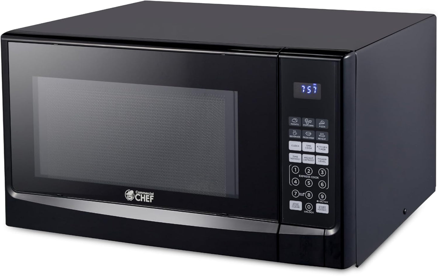 Powerful 1100W Commercial Chef Microwave - 10 Power Levels!