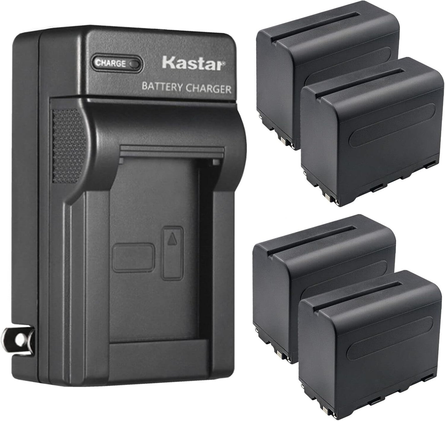 Kastar NP-F960 NP-F970 Battery and Charger for Godox Monitors
