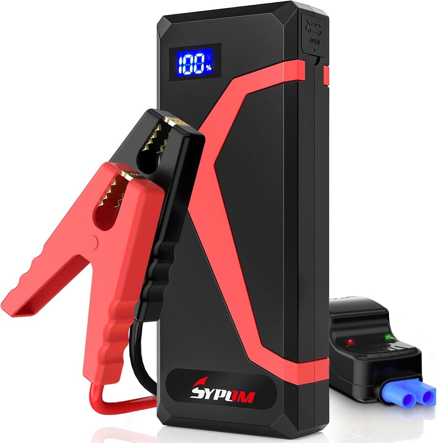 SYPOM Jump Starter: 4150A Peak Power, 12L Diesel, Dual USB