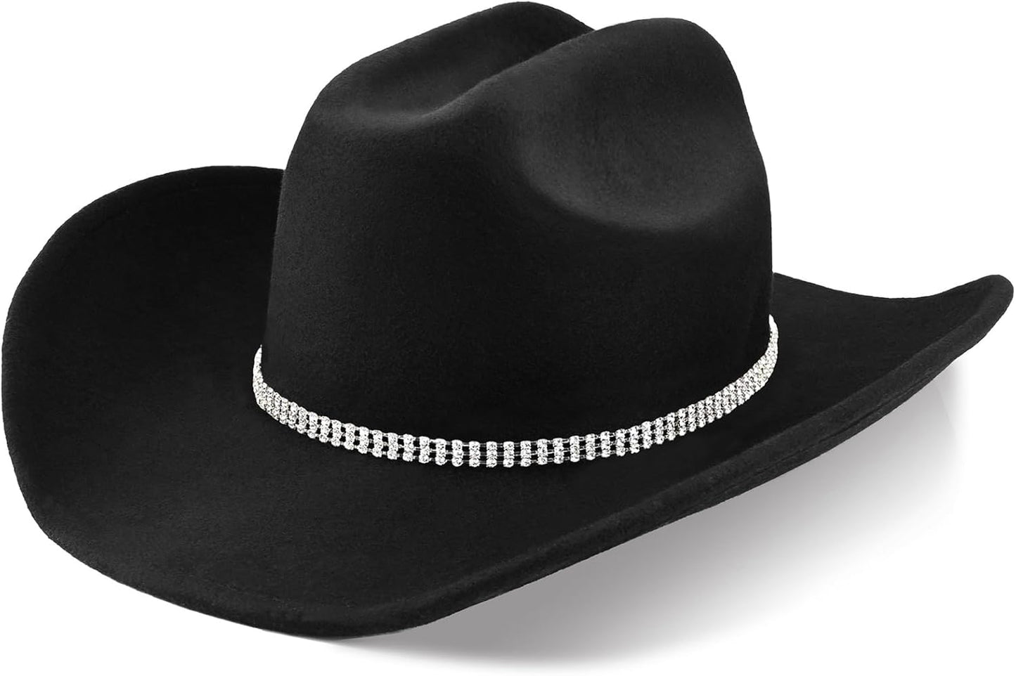 100% Wool Western Cowboy Hat for Men Women Classic Fedora