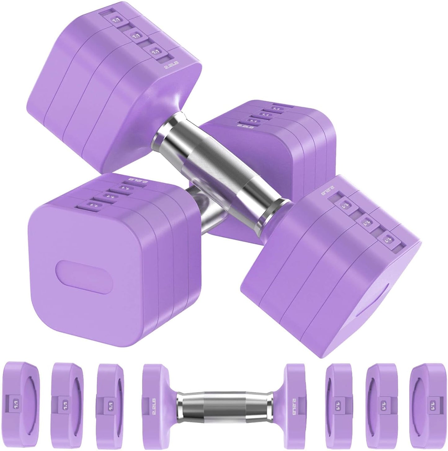 22LBS Adjustable Dumbbells Set for Home Gym Workouts