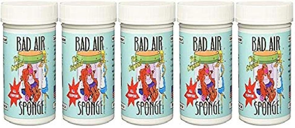 Bad Air Sponge Odor Neutralizer - 5 Pack for Fresh Air
