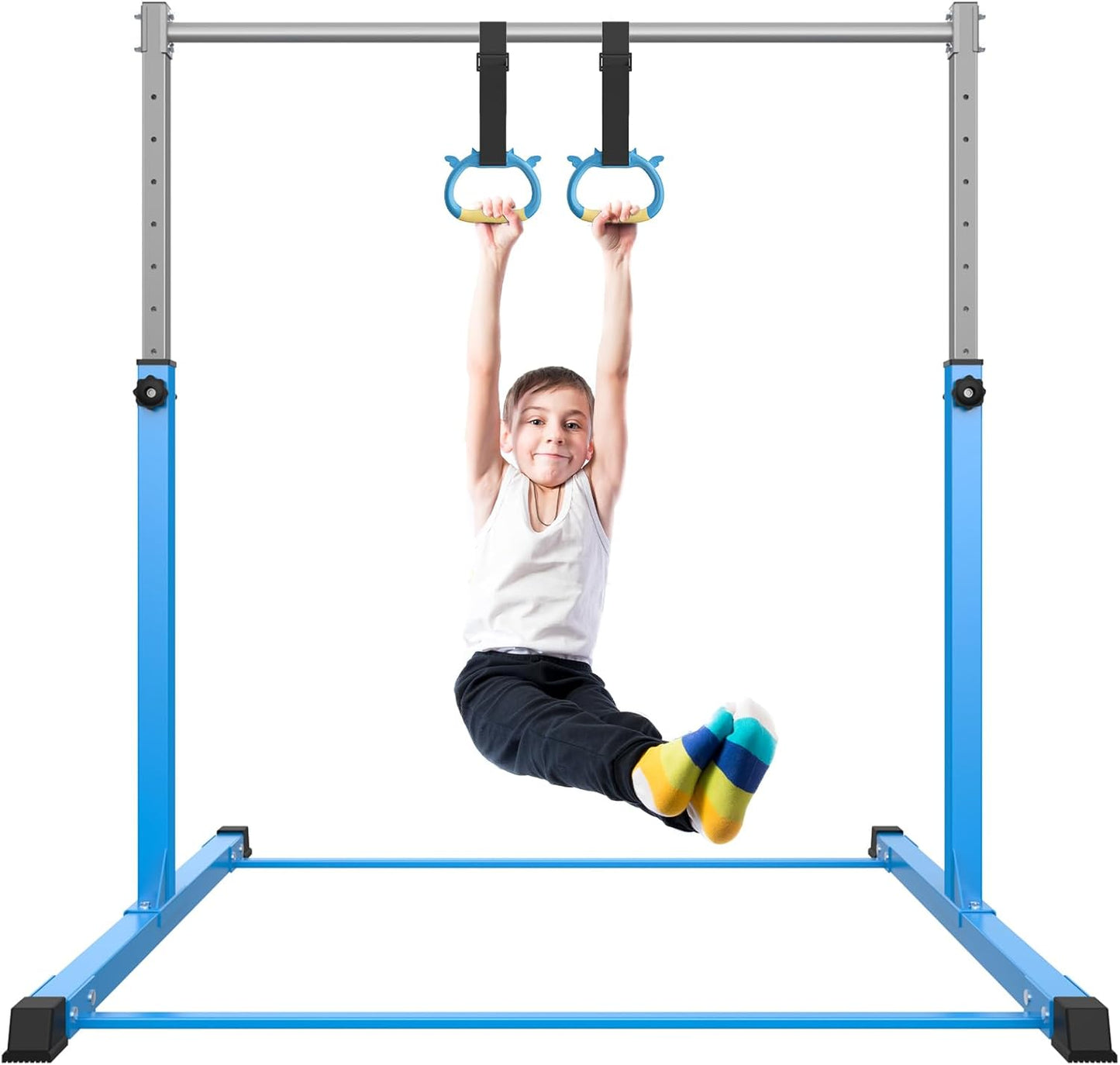 Safly Fun Gymnastics Bar for Kids - Adjustable Height & Safe