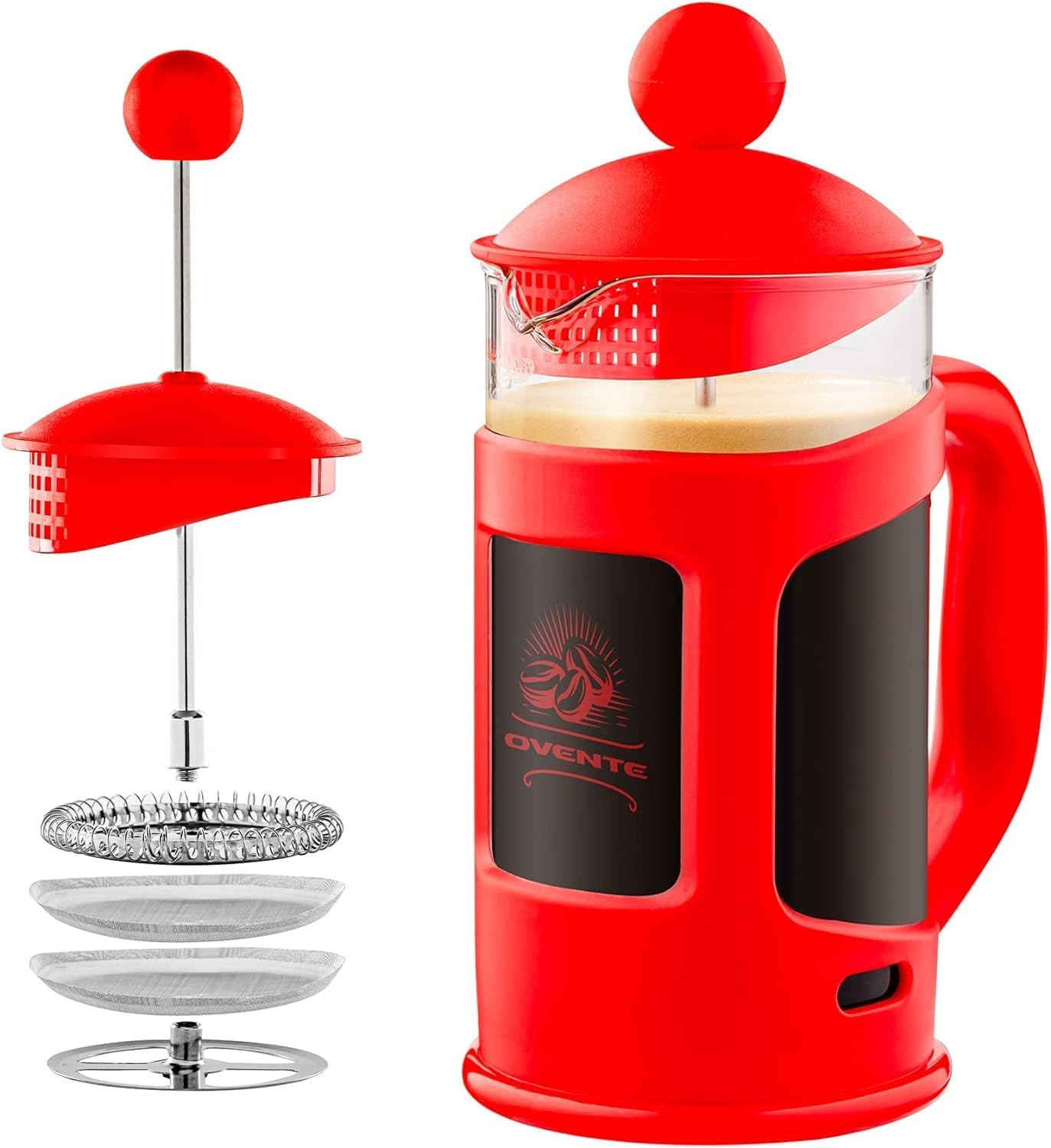 OVENTE 12oz French Press: Hot & Cold Brews!
