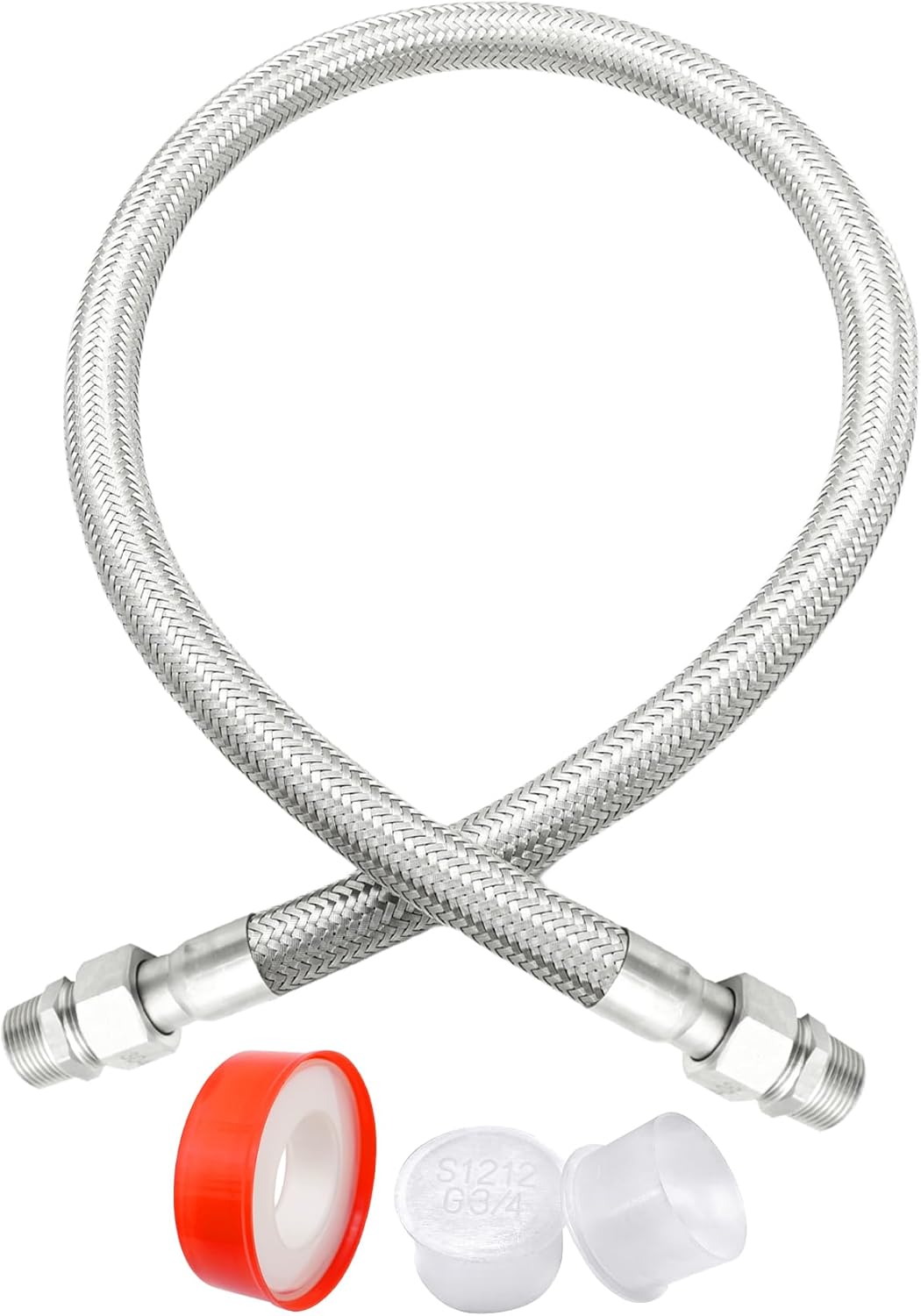 40in x 3/4in Universal Compressor Jumper Hose for Heavy Duty Use