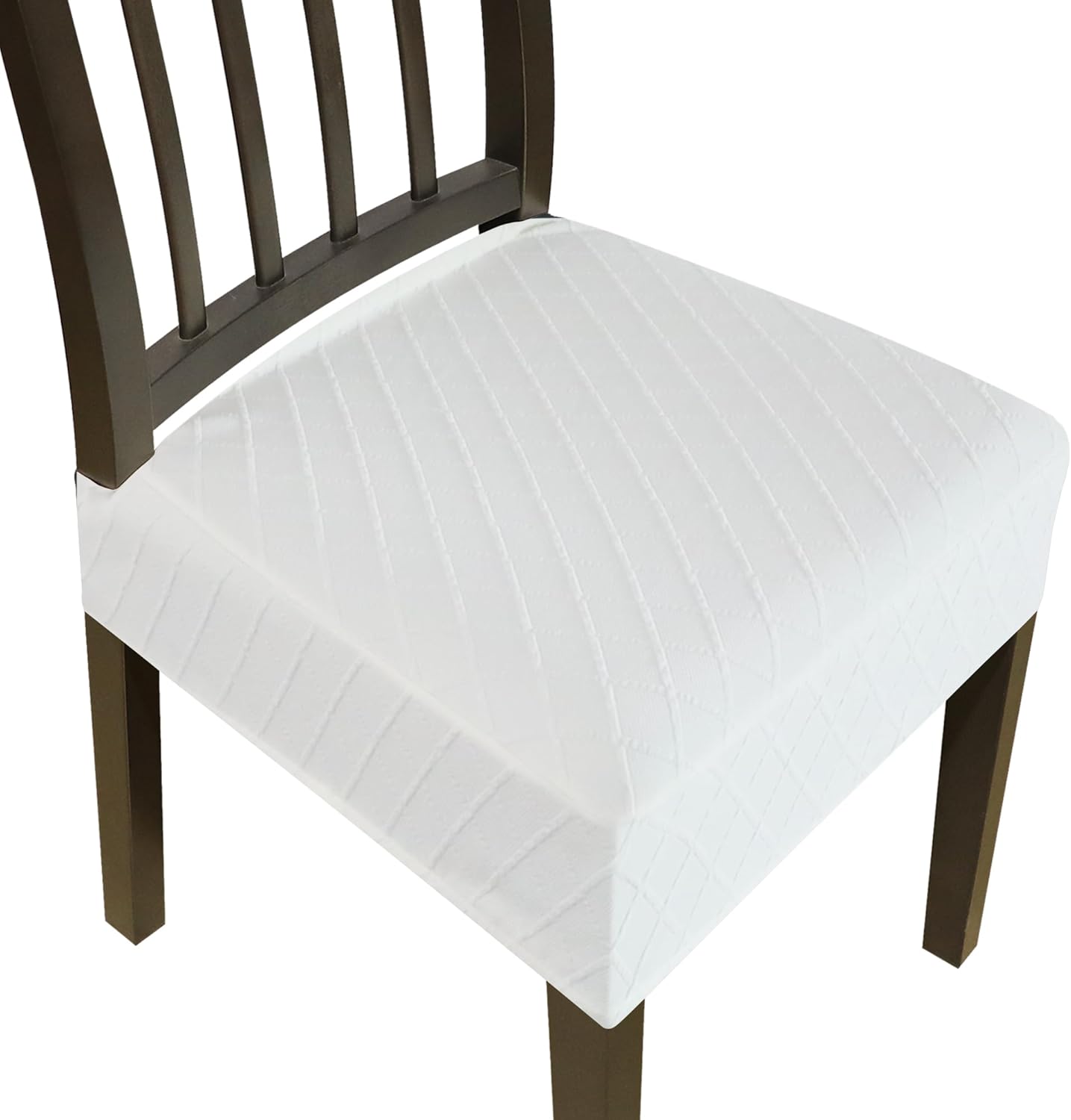 Dining Chair Covers Set of 6 Stretch Jacquard Removable Washable