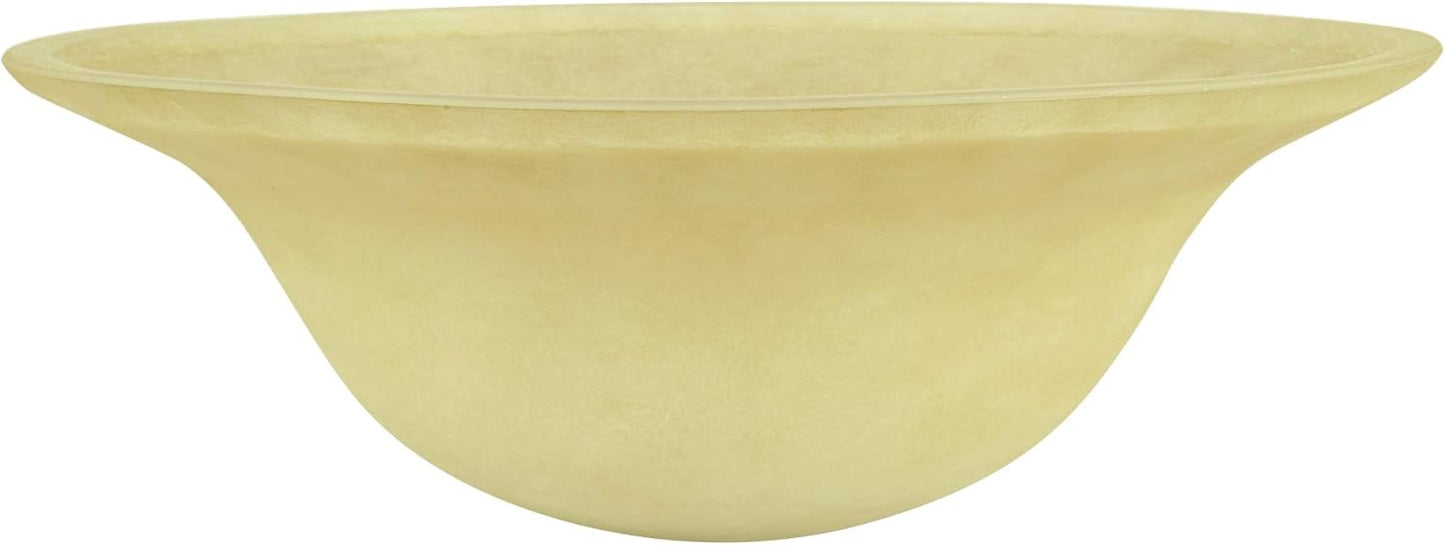 Aspen Creative Amber Replacement Torchiere Glass Shade for Lamps