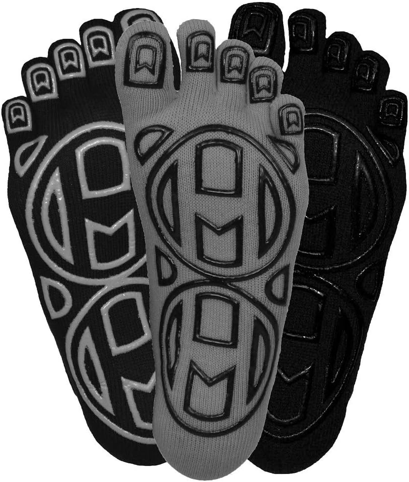 Mato & Hash Yoga Toe Socks - Barefoot Feel & Full Grip