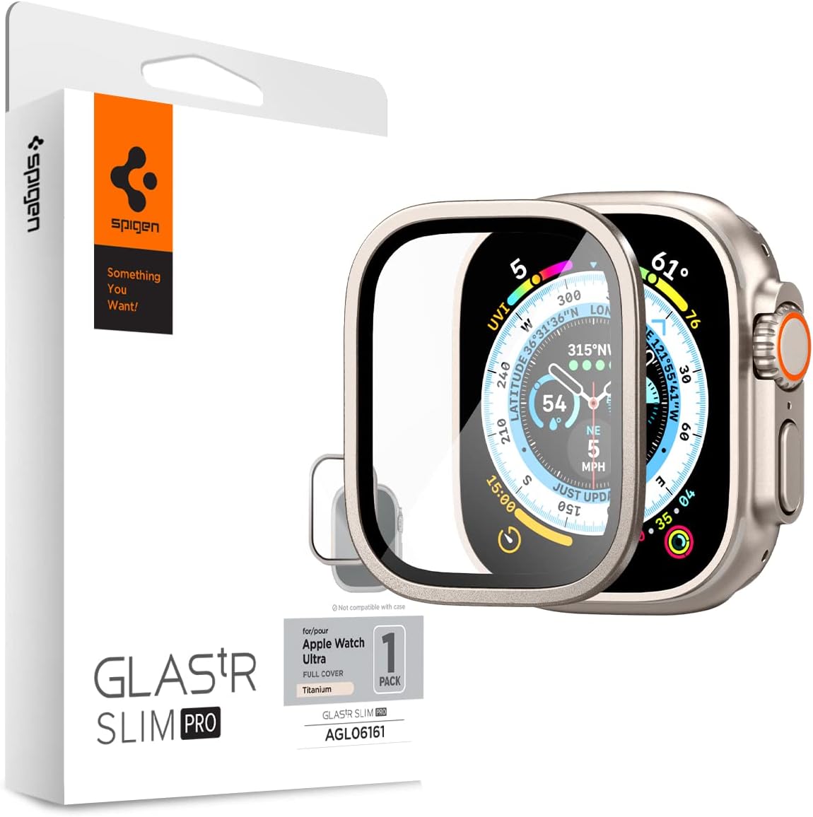 Spigen Slim Pro Tempered Glass Screen Protector for Apple Watch - Ultra 2/Ultra