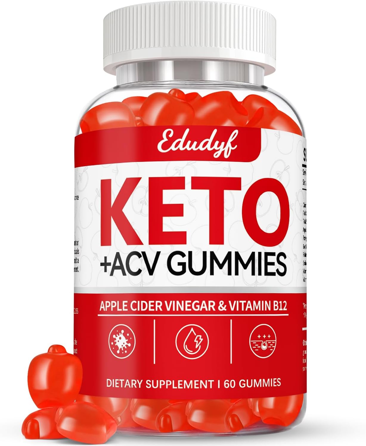 Keto ACV Gummies - B12 Infused, Unique Flavor