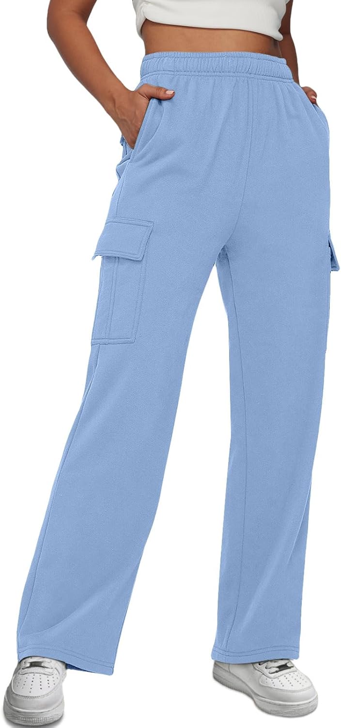 AUTOMET Womens Cargo Sweatpants: Stylish High Waisted Joggers