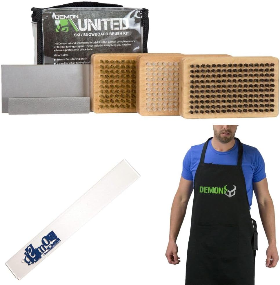 Premium Ski/Snowboard Wax Brush Kit - Bonus Tools Included