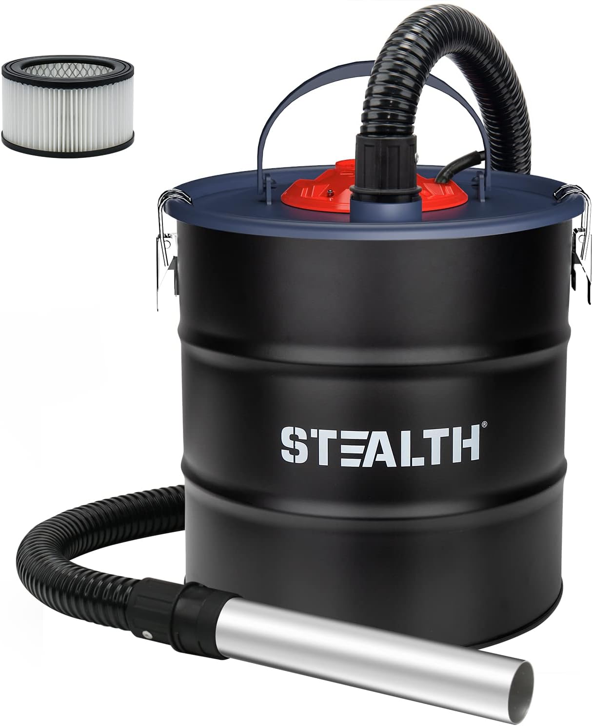 Stealth 4.8 Gallon Ash Vacuum with Powerful Suction for Fireplaces