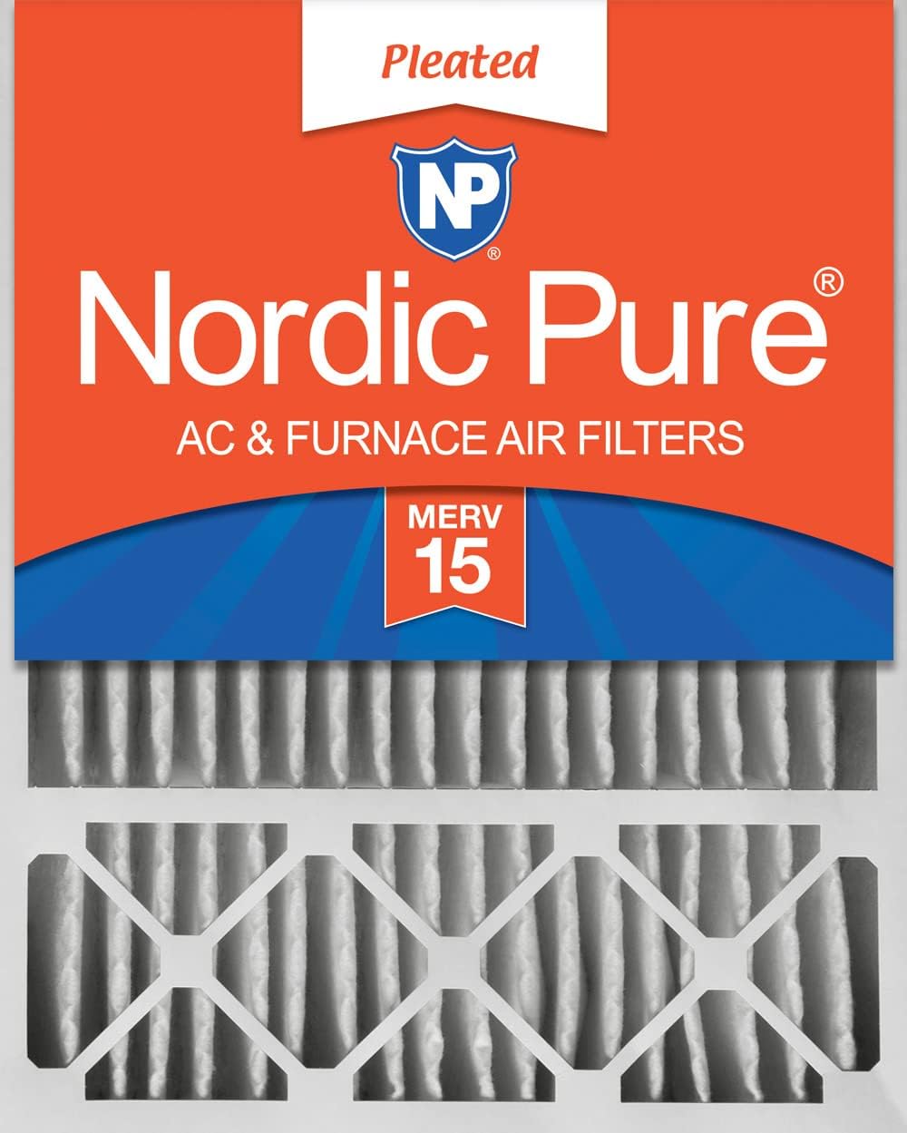 Nordic Pure 16x25x5 MERV 15 Air Filter for Superior Filtration