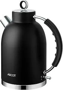 Electric Kettle ASCOT 1.6L Stainless Steel Retro Tea Heater