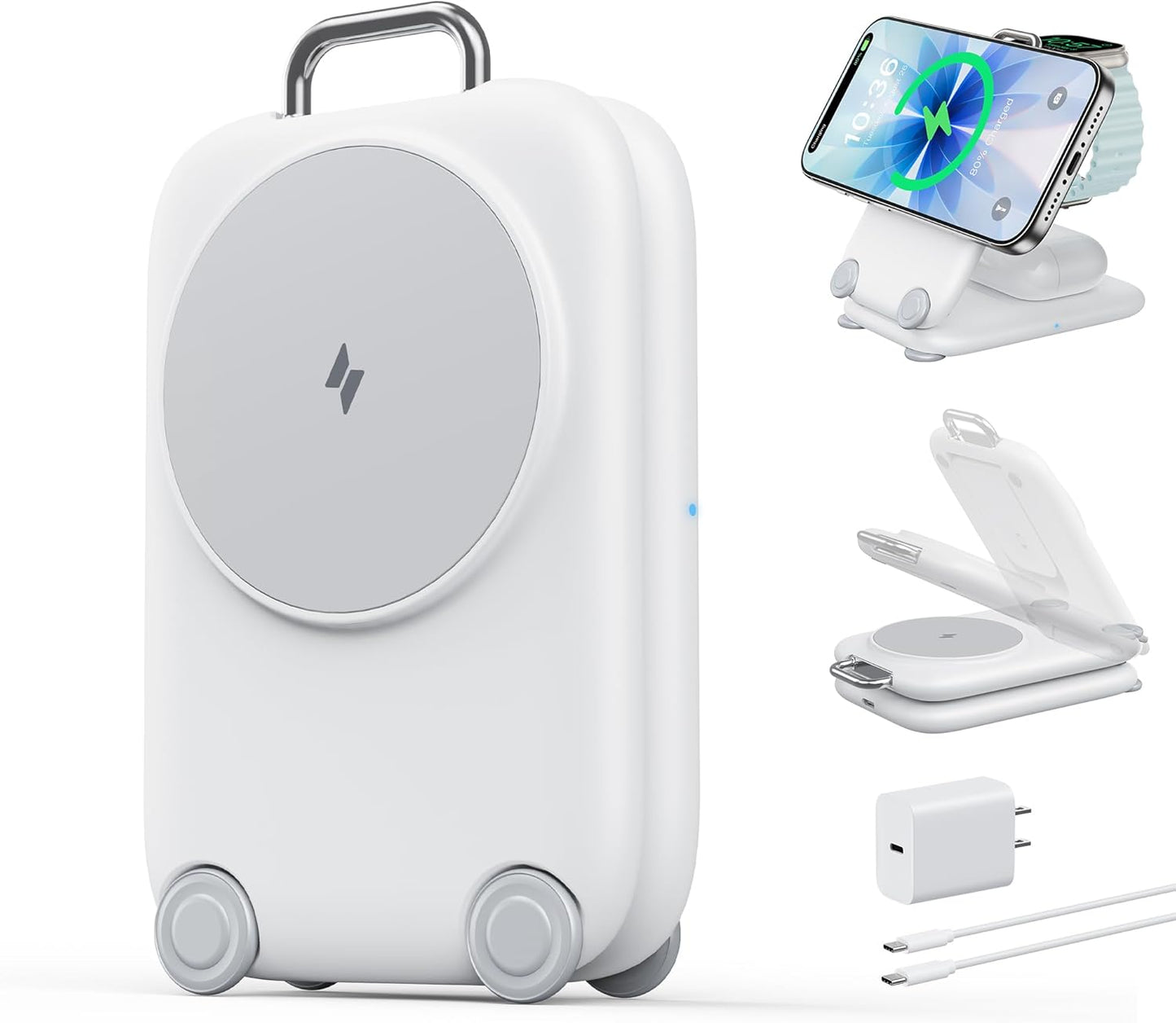 PaktVault 2025 Fast Wireless Charging Station for Apple Devices