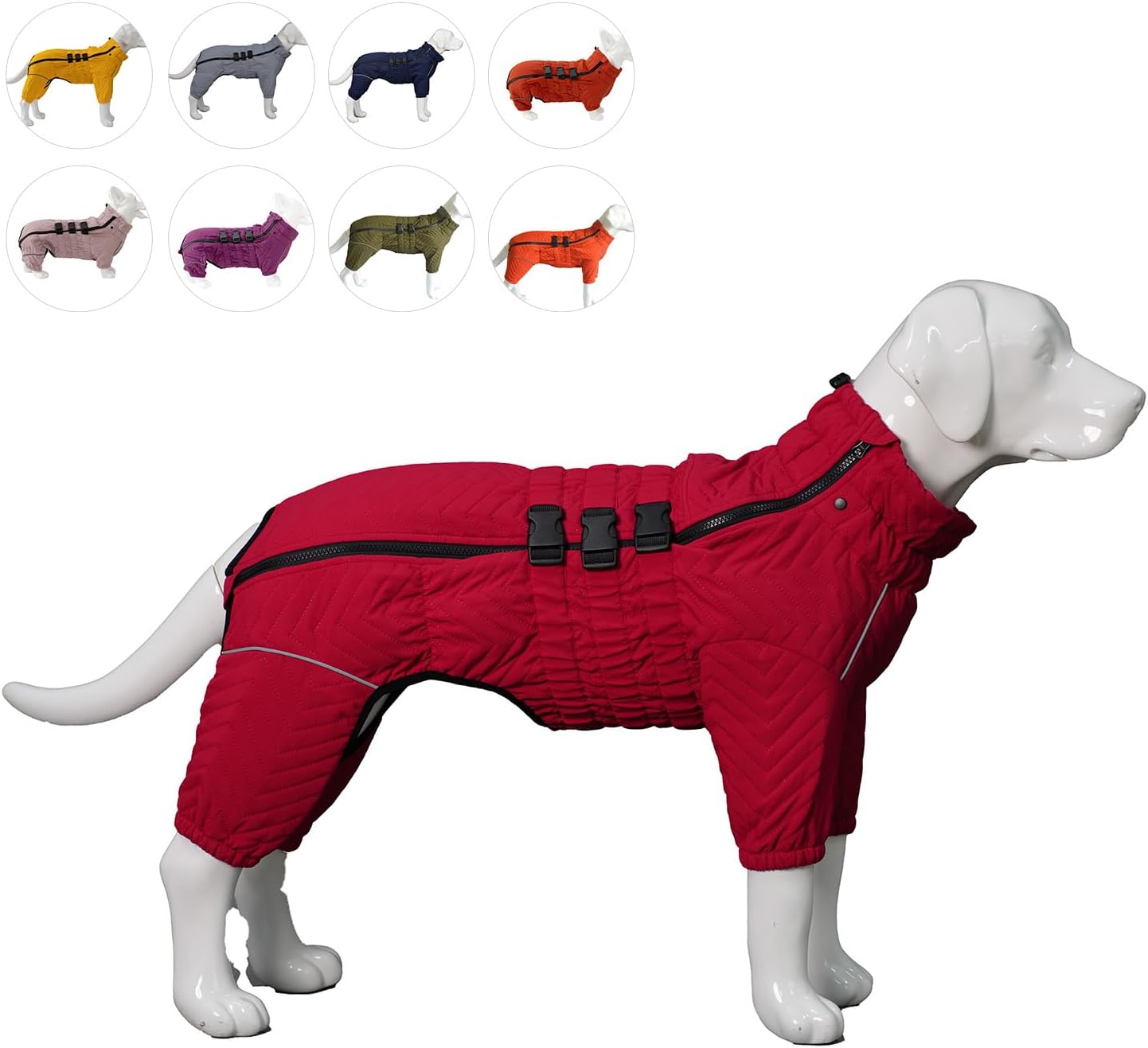 Warm Dog Coat Double Layers Vest for Small to Large Dogs