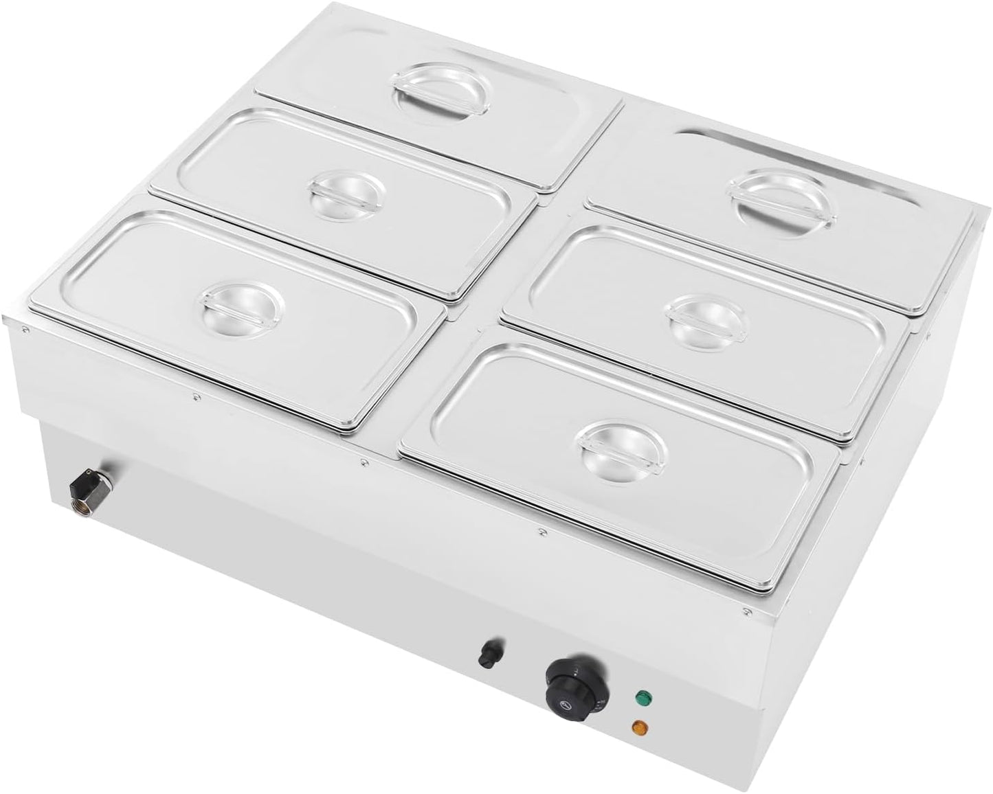 DYNAMI 110V 1500W Commercial Buffet Food Warmer for Catering