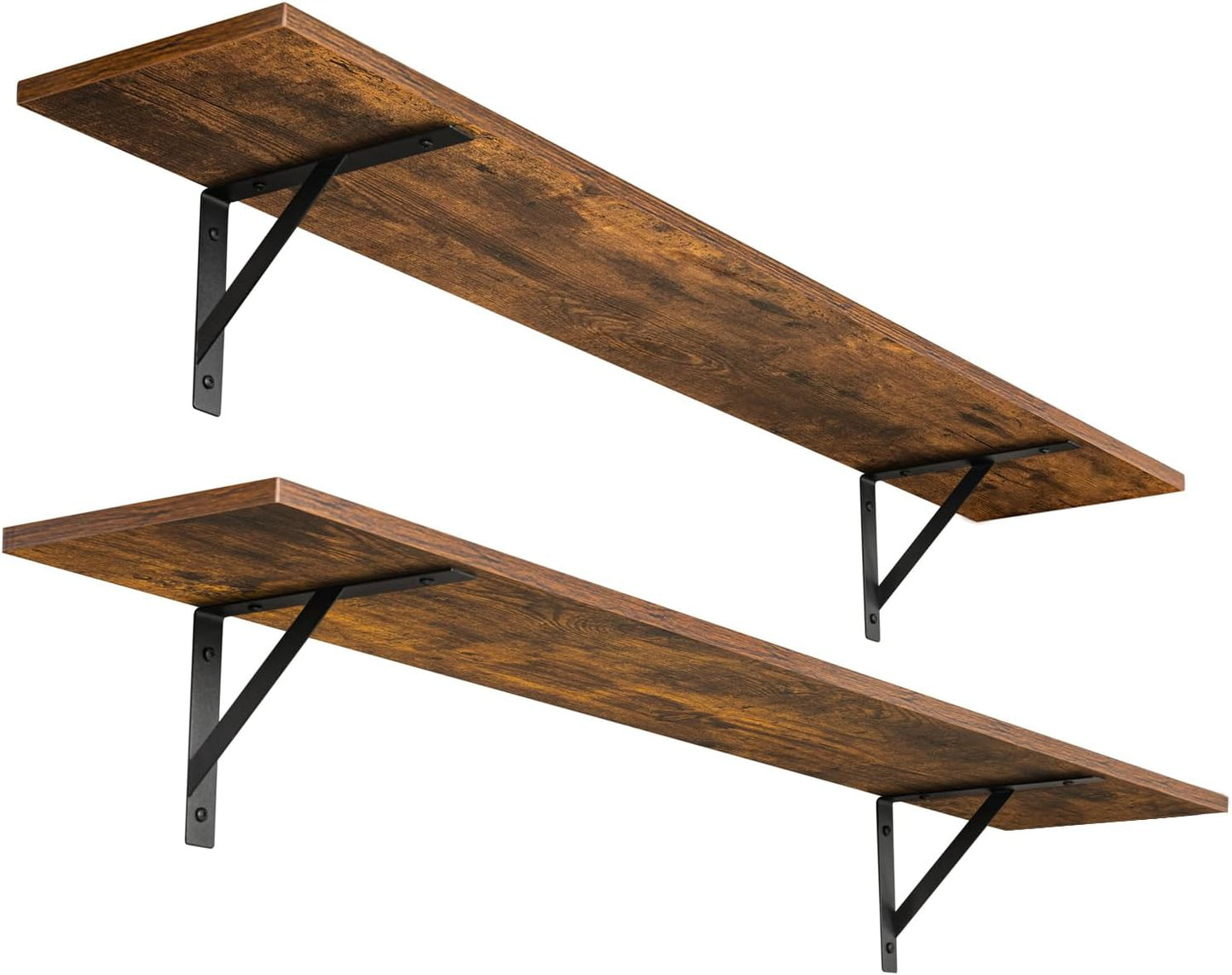 DINZI LVJ Long Wall Shelves Set of 2 for Extra Storage Space