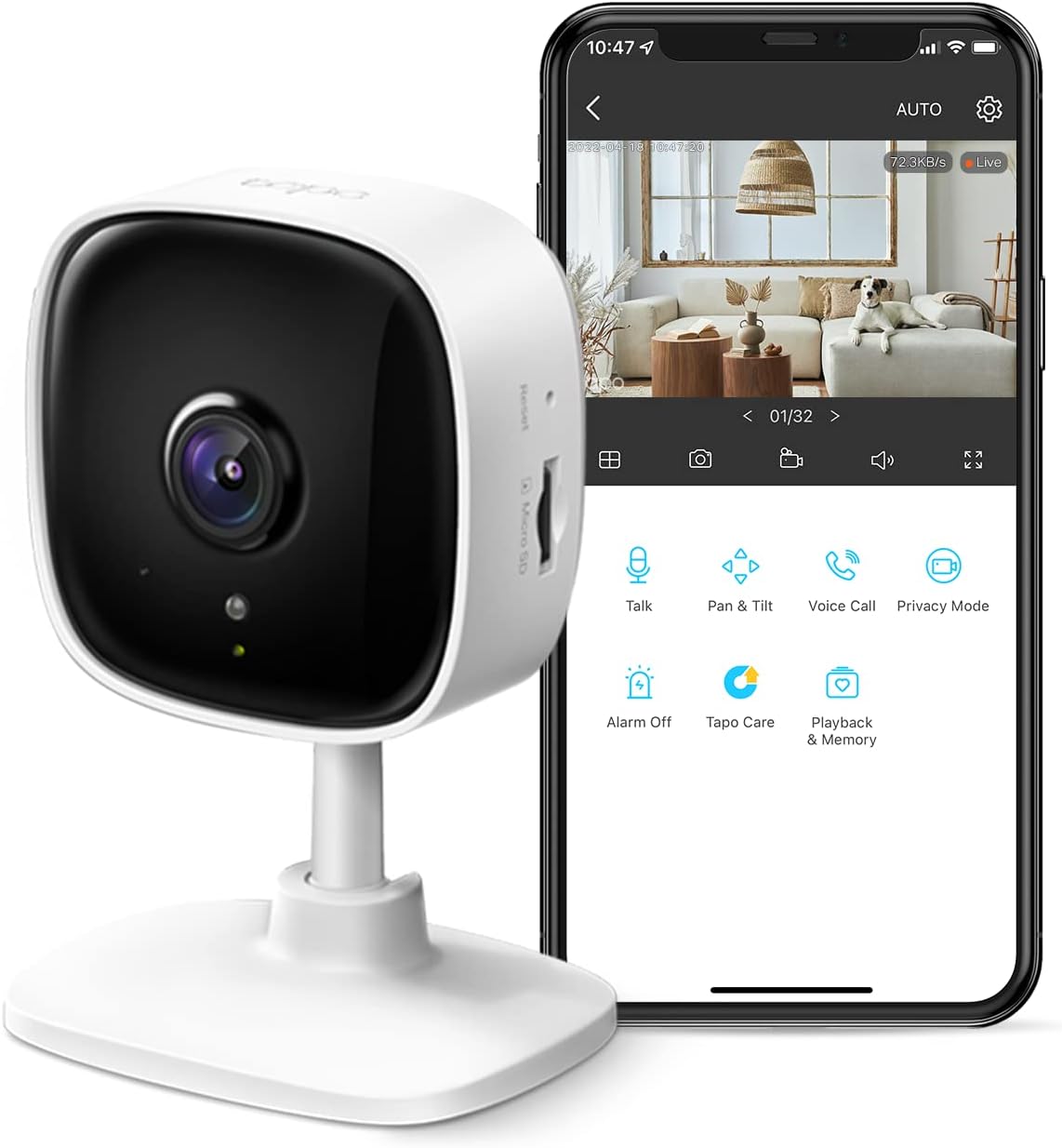 Tapo 2K Indoor Security Camera: Total Peace of Mind