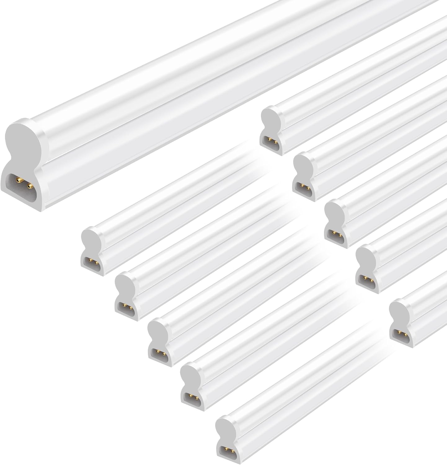 Hykolity 10 Pack LED Shop Light 4FT - Super Bright Utility Lights