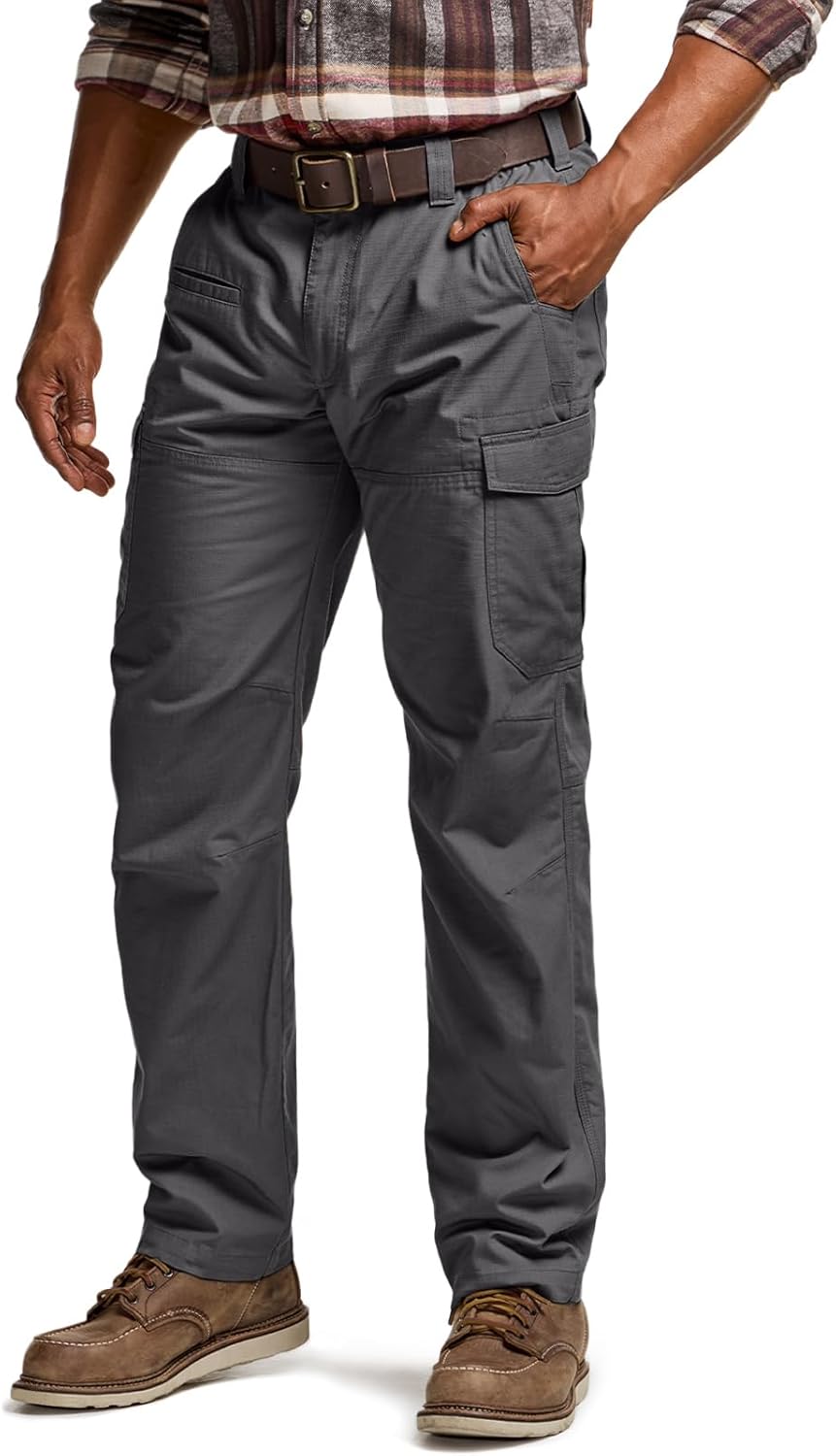 CQR Men's Winter Tactical Cargo Pants for Outdoor Activities