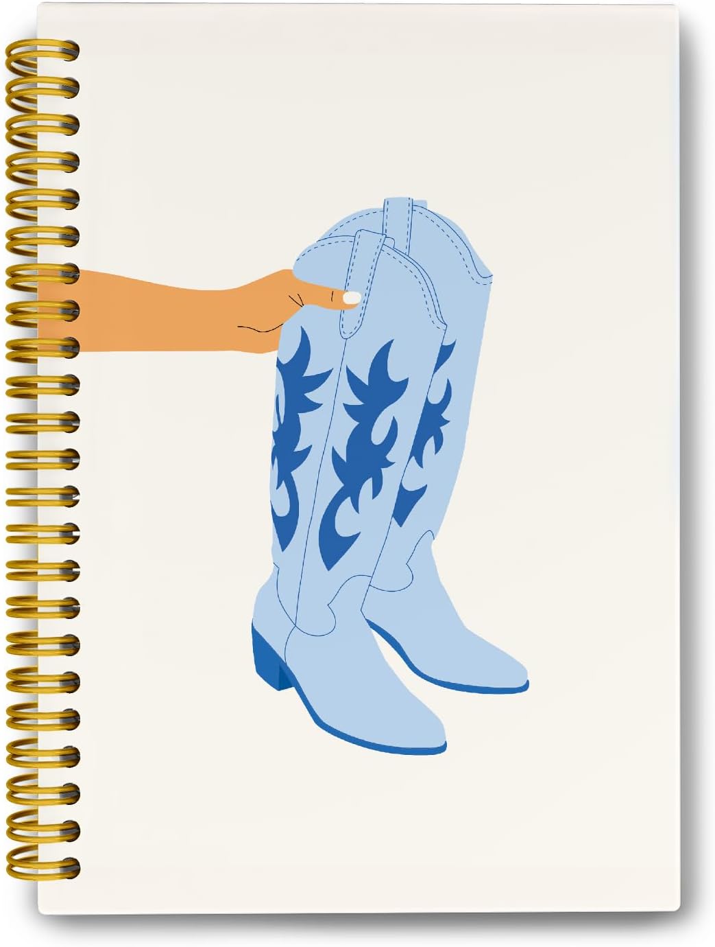 LiTiu Coquette CowGirl Spiral Notebook, Preppy Style 5.8x8.3
