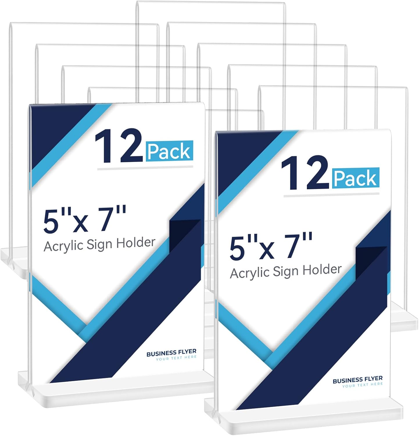 5x7 Acrylic Sign Holder 10 Pack for Menus and Flyers Display