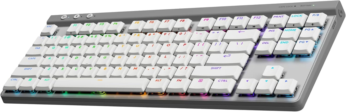 Logitech G515 Lightspeed TKL Wireless Gaming Keyboard - Low Profile Design