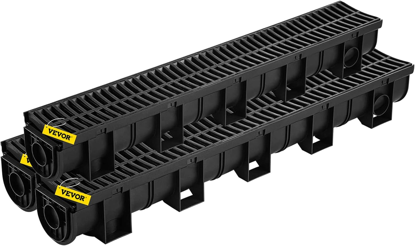 VEVOR Trench Drain System for Efficient Water Drainage Solutions