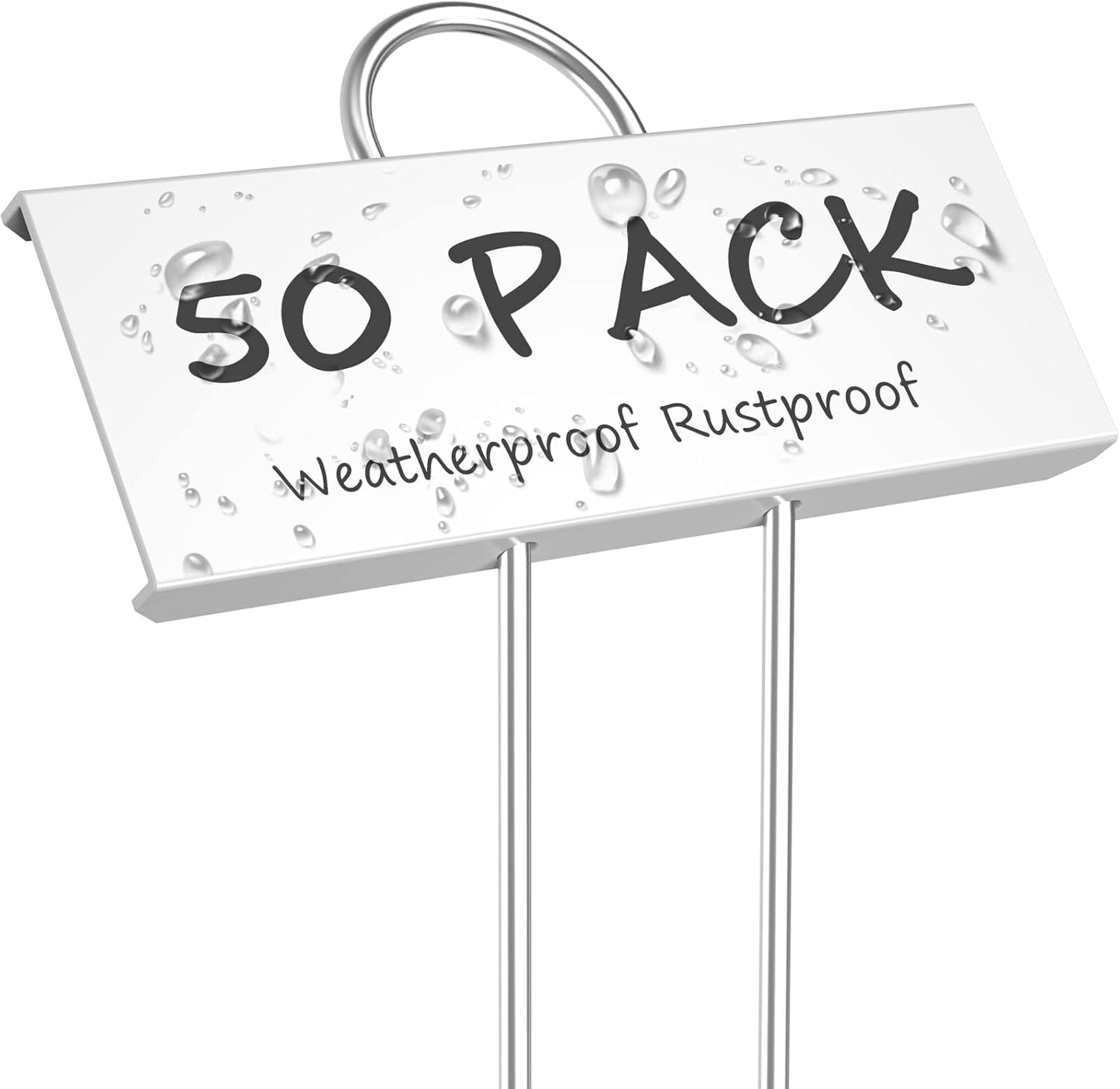 50-Pack Metal Plant Labels for Garden Markers and Nursery Tags