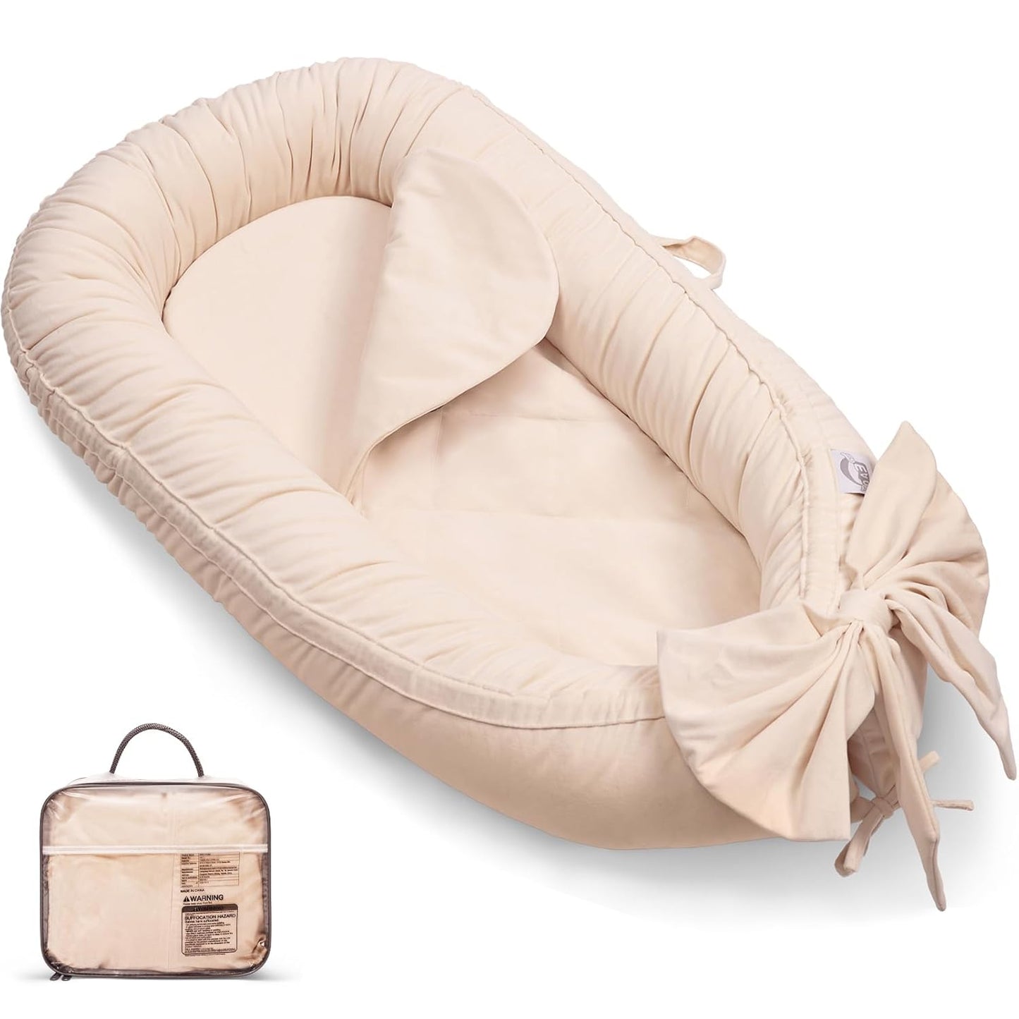 Baby Lounger for Newborns - Portable Infant Nest Cover